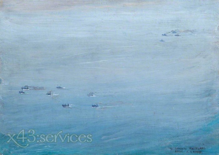 Sir John Lavery - Die Nordsee von NS7 - The North Sea from NS7